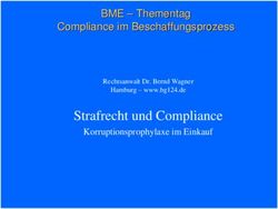 Strafrecht und Compliance - Thementag BME