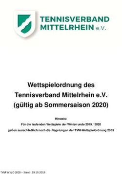 Wettspielordnung des Tennisverband Mittelrhein e.V. (g&uuml;ltig ab Sommersaison 2020) - Hinweis: F&uuml;r die laufenden Wettspiele der Winterrunde 2019 / ...