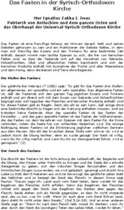 Das Fasten in der Syrisch-Orthodoxen Kirche - Mor Ignatius Zakka I. Iwas Patriarch von Antiochien und dem ganzen Osten und das Oberhaupt der ...