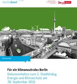 Für ein klimaneutrales Berlin Dokumentation zum 2. Stadtdialog Energie und Klimaschutz am 28. September 2015 - Stadtentwicklung Berlin
