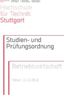 Hochschule für Technik Stuttgart - Studien- und Prüfungsordnung - HFT Stuttgart