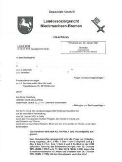 Landessozialgericht Niedersachsen-Bremen - Beglaubigte Abschrift