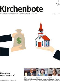 Kirche zu verschachern! - Kirchenbote SG