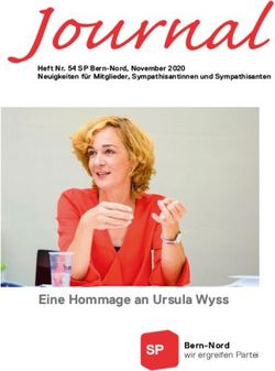 Journal - Eine Hommage an Ursula Wyss Bern-Nord wir ergreifen Partei - SP Bern-Nord