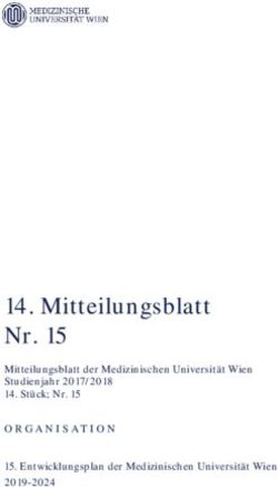 Mitteilungsblatt Nr. 15 - Mitteilungsblatt der Medizinischen Universit&auml;t Wien Studienjahr 2017/2018 14. St&uuml;ck; Nr. 15 - MedUni Wien