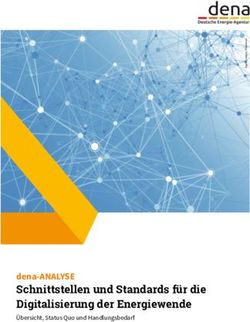 Schnittstellen und Standards für die Digitalisierung der Energiewende - dena-ANALYSE