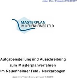 Aufgabenstellung und Ausschreibung zum Masterplanverfahren Im Neuenheimer Feld / Neckarbogen - Anlage 01 zur Drucksache 0192/2018/BV