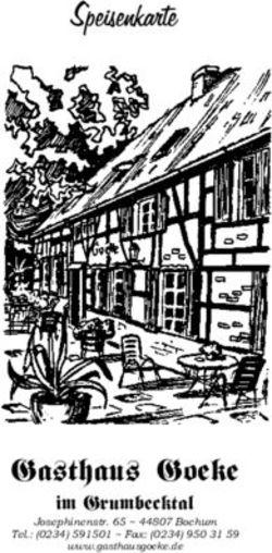 Speisenkarte - Gasthaus Goeke im Grumbecktal