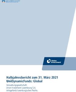Halbjahresbericht zum 31. M&auml;rz 2021 UniDynamicFonds: Global - Verwaltungsgesellschaft: Union Investment Luxembourg S.A. Anlagefonds ...