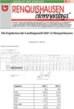 RENQUISHAUSEN Die Ergebnisse der Landtagswahl 2021 in Renquishausen - AMTSBLATT DER GEMEINDE