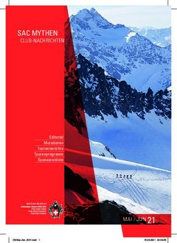 SAC MYTHEN CLUB-NACHRICHTEN - MAI/JUN 21