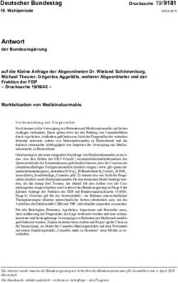 Antwort der Bundesregierung - Deutscher Bundestag