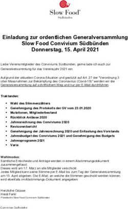 Einladung zur ordentlichen Generalversammlung Slow Food Convivium S&uuml;db&uuml;nden Donnerstag, 15. April 2021 - Slow Food Schweiz