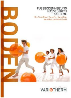 FUSSBODENHEIZUNG NASSESTRICH SYSTEME - DIE VARIORAST, VARIOFIX, VARIOCLIP, VARIOROLL UND VARIOSOLID
