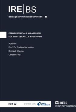 IRE |BS - Heft 22 - Beiträge zur Immobilienwirtschaft - Publikationsserver der Universität Regensburg