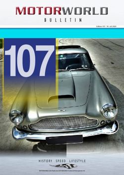 HISTORY SPEED LIFESTYLE - Motorworld Bulletin