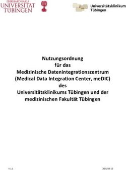 Nutzungsordnung f&uuml;r das Medizinische Datenintegrationszentrum (Medical Data Integration Center, meDIC) - des Universit&auml;tsklinikums T&uuml;bingen und ...