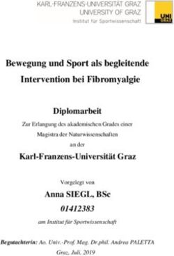 Bewegung und Sport als begleitende Intervention bei Fibromyalgie - unipub