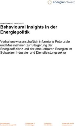 Behavioural Insights in der Energiepolitik - Bundesamt für Energie