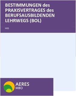 BESTIMMUNGEN des PRAXISVERTRAGES des - BERUFSAUSBILDENDEN LEHRWEGS (BOL) HKS - Aeres MBO