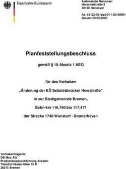 Planfeststellungsbeschluss - Ortsamt Hemelingen