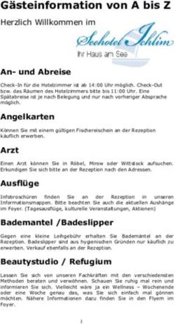 G&auml;steinformation von A bis Z
