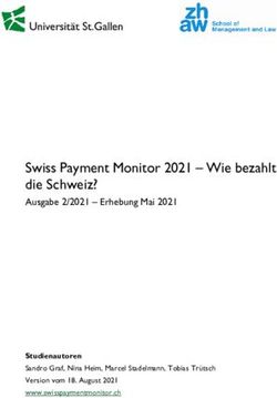 Swiss Payment Monitor 2021 - Wie bezahlt die Schweiz? - Ausgabe 2/2021 - Erhebung Mai 2021 Studienautoren Sandro Graf, Nina Heim, Marcel ...
