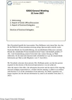 GSGG General Meeting 22 June 2021 - Universit&auml;t G&ouml;ttingen