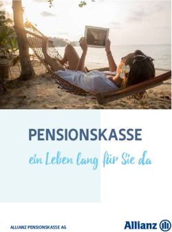 Ein Leben lang f&uuml;r Sie da - PENSIONSKASSE ALLIANZ PENSIONSKASSE AG