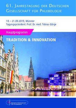 TRADITION & INNOVATION - Hauptprogramm 61. Jahrestagung der deutschen gesellschaft für Phlebologie - Jahrestagung der Deutschen ...