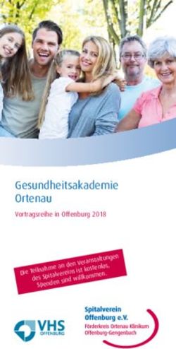 Gesundheitsakademie Ortenau - Vortragsreihe in Offenburg 2018 lnahme an den Veranstaltungen ist kostenlos, Ortenau Gesundheitswelt