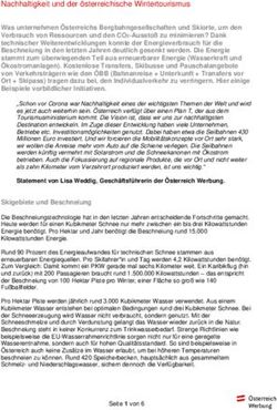 Nachhaltigkeit und der &ouml;sterreichische Wintertourismus