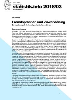 Statistik.info 2018/03 - Kanton Zürich