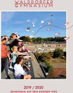 2019 / 2020 GEMEINSAM AUF DEM EIGENEN WEG - WALDDÖRFER-GYMNASIUM