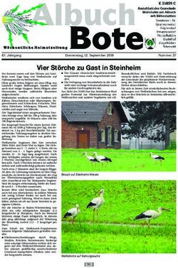 Vier Sto&Egrave; rche zu Gast in Steinheim - Zur Gemeinde Steinheim