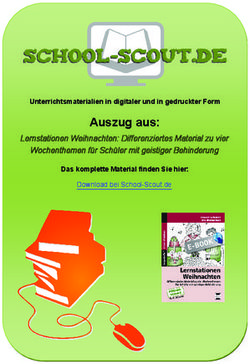 Auszug aus: Lernstationen Weihnachten: Differenziertes Material zu vier Wochenthemen f&uuml;r Sch&uuml;ler mit geistiger Behinderung