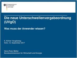 DIE NEUE UNTERSCHWELLENVERGABEORDNUNG (UVGO) - WAS MUSS DER ANWENDER WISSEN? 6. K&Ouml;LNER VERGABETAG K&Ouml;LN, 12. SEPTEMBER 2017 - SUBREPORT