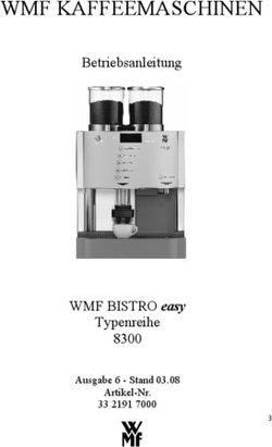 WMF KAFFEEMASCHINEN Betriebsanleitung - WMF BISTRO easy Typenreihe 8300 Ausgabe 6 - Stand 03.08