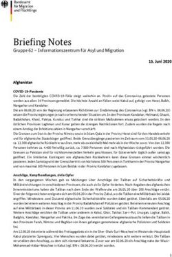 Briefing Notes Gruppe 62 - Informationszentrum f&uuml;r Asyl und Migration