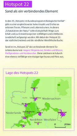 Hotspot 22 Sand als ein verbindendes Element - Biologische Station Kreis Steinfurt