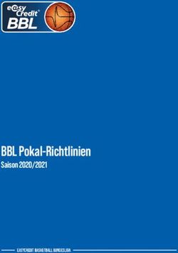 BBL Pokal-Richtlinien - Saison 2020/2021