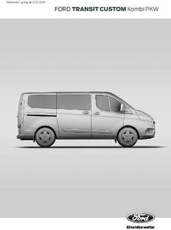 FORD TRANSIT CUSTOM Kombi PKW - Eine Idee weiter - Preisliste C g&uuml;ltig ab 01.12.2018 - ASF Autoservice