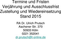 Termine und Fristen Verjährung und Ausschlussfrist Zustellung und Wiedereinsetzung Stand 2015 - RA Dr. Ulrich Prutsch Aachener Str. 370 50933 Köln ...