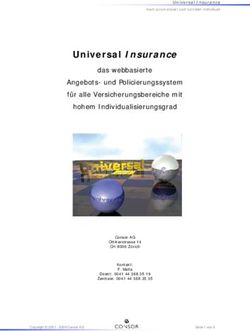 Universal Insurance das webbasierte Angebots- und Policierungssystem für alle Versicherungsbereiche mit hohem Individualisierungsgrad