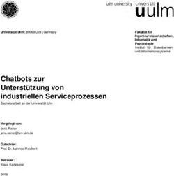 Chatbots zur Unterstützung von industriellen Serviceprozessen - Uni Ulm