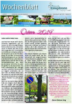 Ostern 2019 - Gemeinde K&ouml;nigsbronn