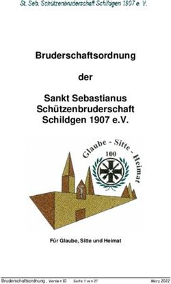 Bruderschaftsordnung der Sankt Sebastianus Sch&uuml;tzenbruderschaft Schildgen 1907 e.V - F&uuml;r Glaube, Sitte und Heimat