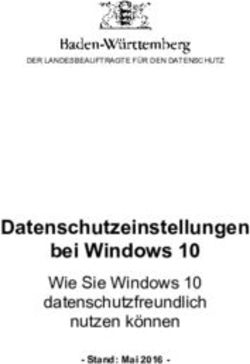 DATENSCHUTZEINSTELLUNGEN BEI WINDOWS 10 - WIE SIE WINDOWS 10 DATENSCHUTZFREUNDLICH NUTZEN KÖNNEN - LFDI BADEN ...