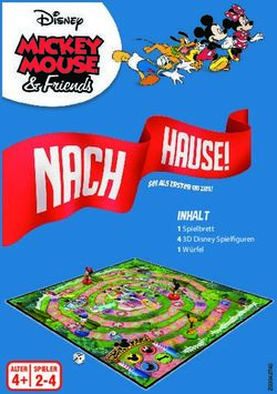 INHALT 1 Spielbrett 4 3D Disney Spielfiguren 1 W&uuml;rfel - ALTER