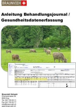 Anleitung Behandlungsjournal / Gesundheitsdatenerfassung - Braunvieh Schweiz